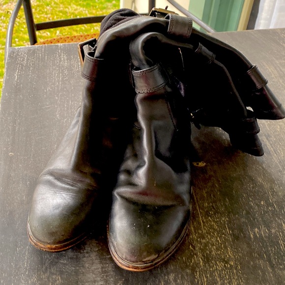 Cole Haan Nike Air Tall Black Boots - Picture 2 of 4